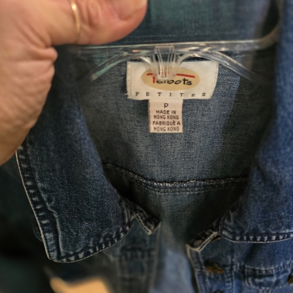 Talbots petite classic denim jacket - Picture 6 of 6